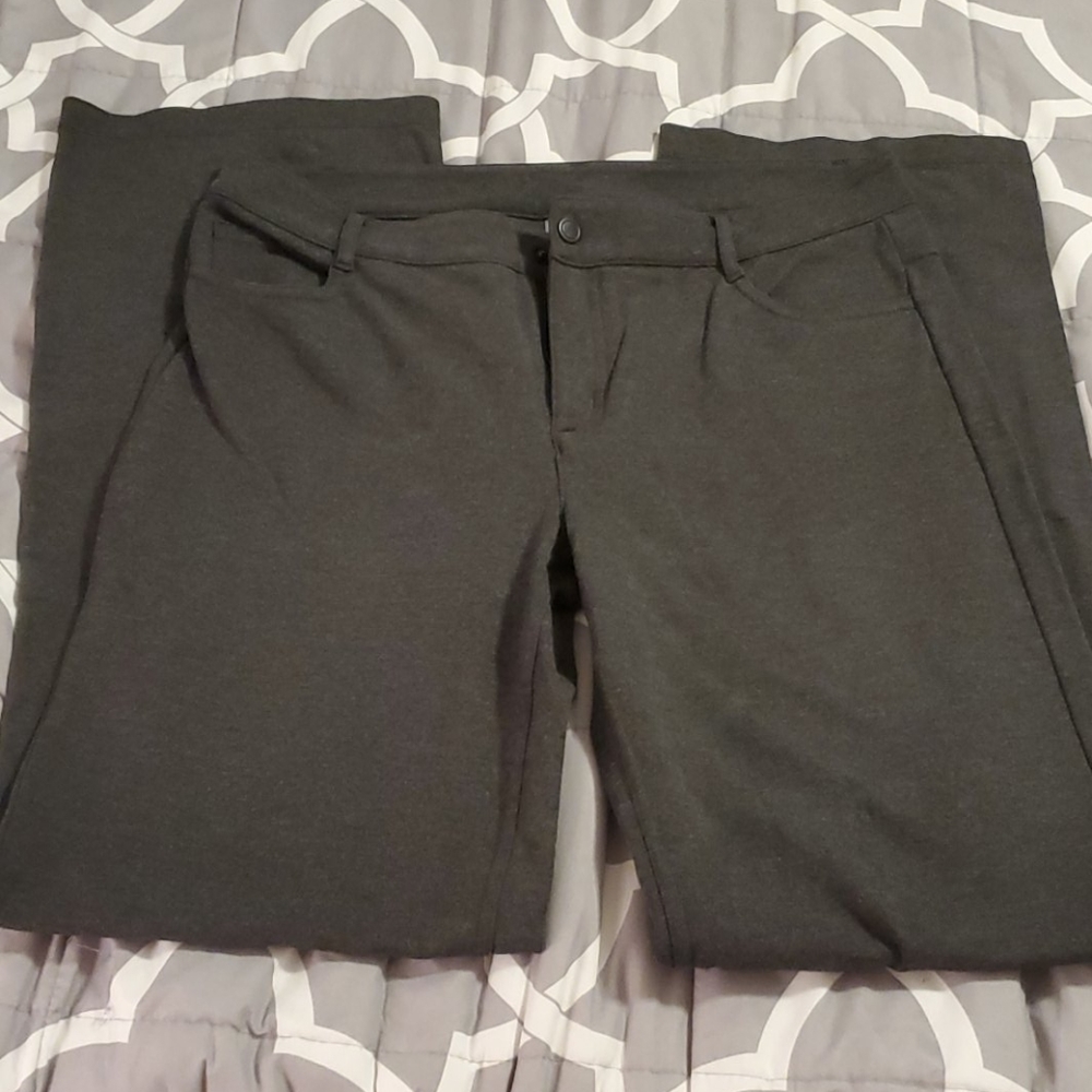 Athleta Dark Gray Ponte Classic Pants Size 10